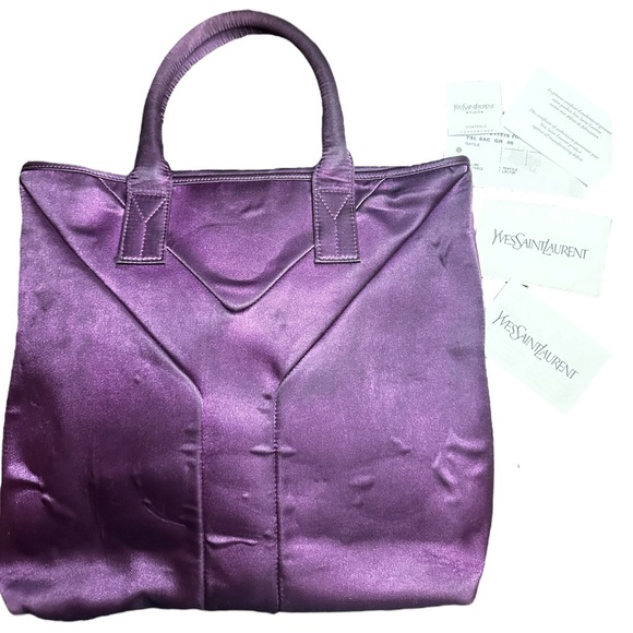 YSL Yves Saint Laurent Satin Sac (Vintage) - Picture 5 of 14